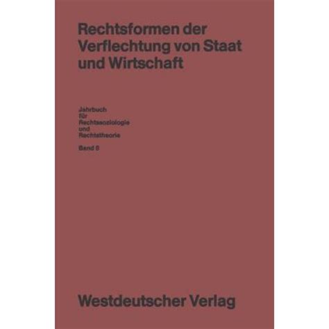 Rechtsformen Der Verflechtung Von Staat Und Wirtschaft Paperback Vs