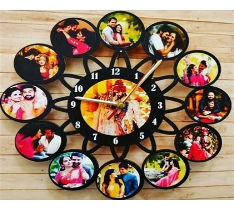 Analog MDF Sublimation Wall Clock Rs 400 Piece Aakar Name Plates ID