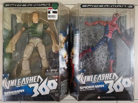 Hasbro Spider Man 3 Unleashed 360 Spider Man Sandman Set BIB 8