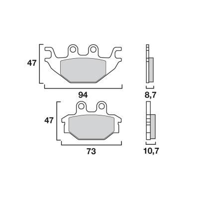 Plaquettes De Frein Brembo Organique Gr Pi Ces Freinage Sur