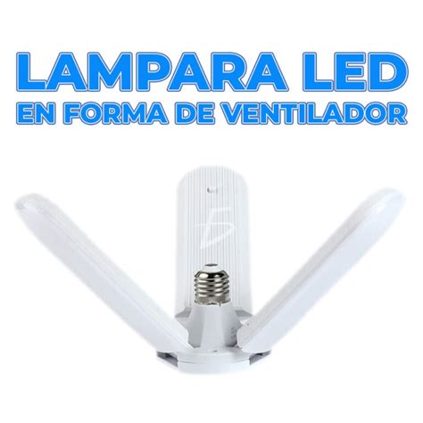 Foco Led W Tipo Ventilador Apertura Ajustable Luz Blanca Ele Gate