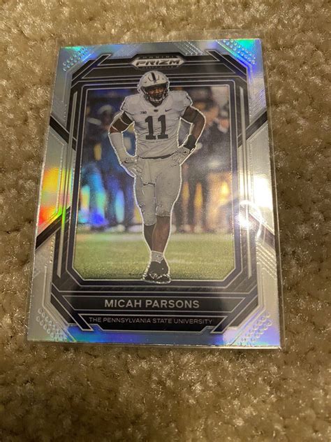 2023 Panini Prizm Draft Picks Silver Prizm 75 Micah Parsons Ebay