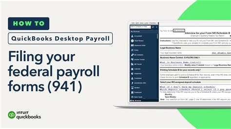 How To File Your Federal Payroll Forms With Quickbooks Desktop