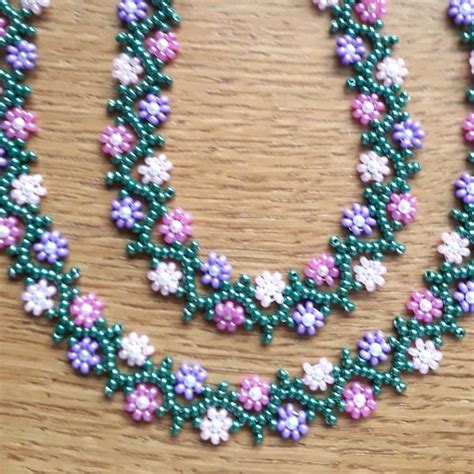 Seed Bead Flower Etsy