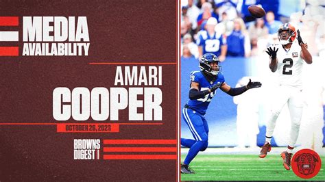 Browns Amari Cooper Says He Is Building Some Chemistry With Pj Walker