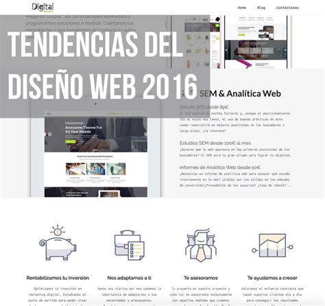 Las Tendencias Del Diseño Web En 2016