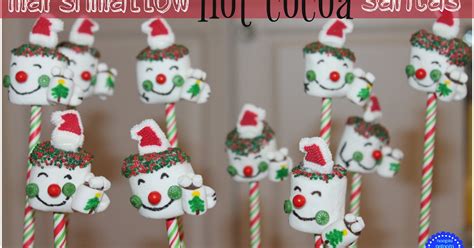 hoopla palooza: marshmallow hot cocoa santas