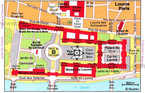 Map of Paris Louvre | PlanetWare | Louvre paris, Louvre, Paris at night