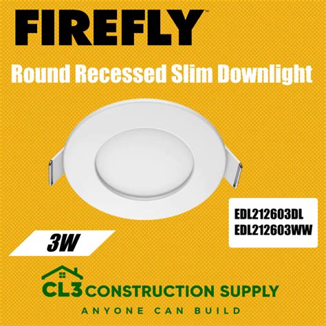 Round Recessed Slim Downlight W Edl Dl Edl Ww Lazada Ph