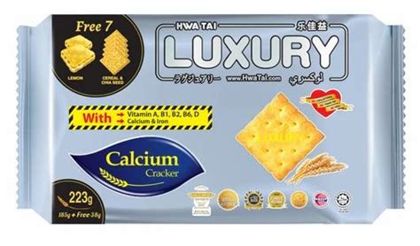 Hwa Tai Luxury Original Calcium Cracker Biscuit 223 Gms At ₹ 175pack