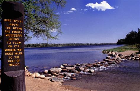 The Headwaters Of The Mississippi River Begins Its Journey At Itasca