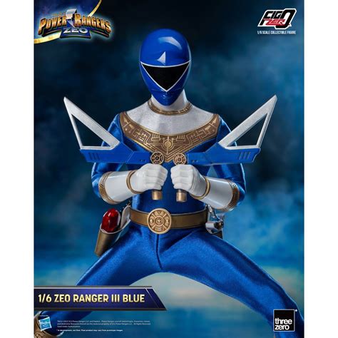 Power Rangers Zeo Blue Zeo Ranger III FigZero 1:6 Scale Action Figure