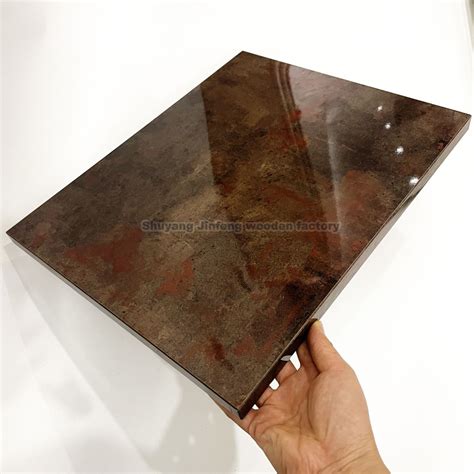 1220 2440 18mm Special Color High Glossy UV MDF Board High Glossy UV