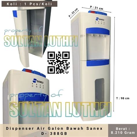 Jual Dispenser Air Minum Galon Bawah Hot And Cold SANEX Shopee Indonesia