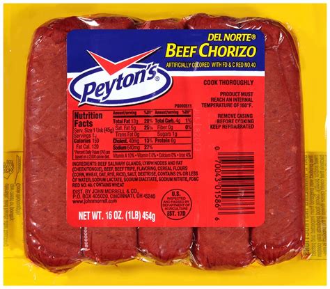 Peytons Beef Chorizo Sausage Links Shop Sausage At H E B