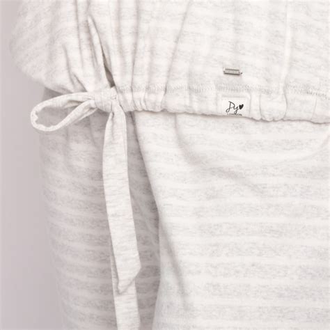 Organic Cotton Lounge Set In Grey Ecru Pretty You Wolf Badger