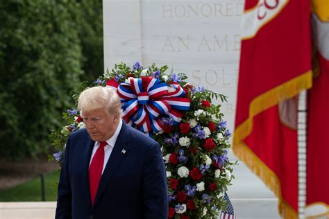 Trump Lays Memorial Day Wreath At Arlington