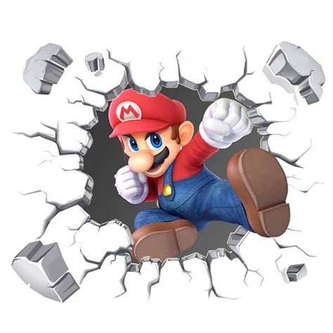 Sticker De Pared Agujero Super Mario