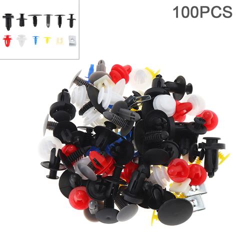 1 Set Fastener Clips 100pcs 12 Kinds Universal Plastic Metal Car Body Bumper Push Pin Clip