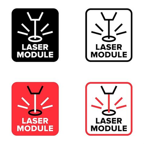 Panneau D Information Sur L Appareil Du Module Laser Vecteur Premium