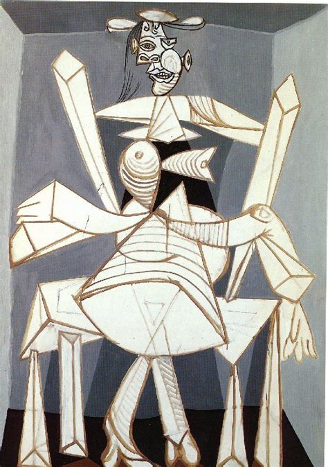 Woman Sitting In An Armchair 1938 Pablo Picasso Arte De Picasso