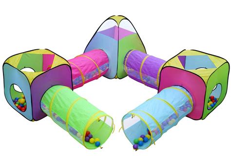 Pop-Up Rainbow Play Tents And Tunnels, Set Of – HearthSong ...