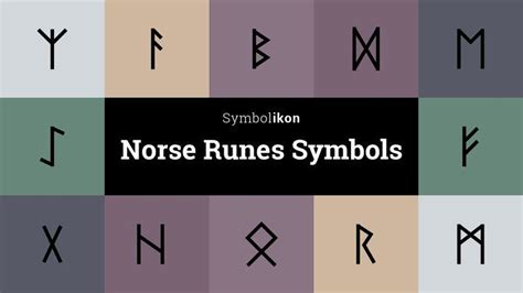 Norse Runes Symbols - Viking Symbols - Norse Icons - Viking Icons - Nordic Symbols - North ...