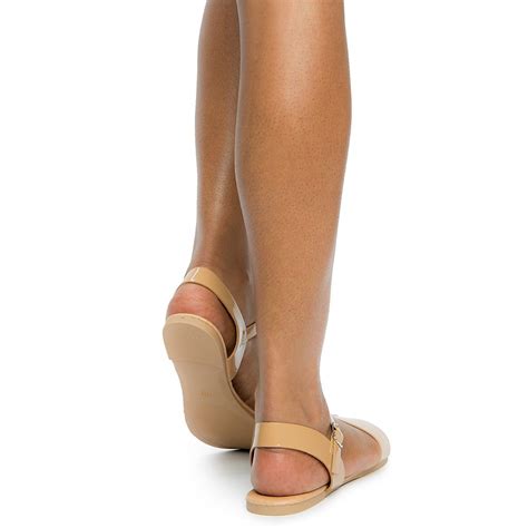 LILIANA Women S Anika 1 Flat Sandals ANIKA 1 NUDE Shiekh