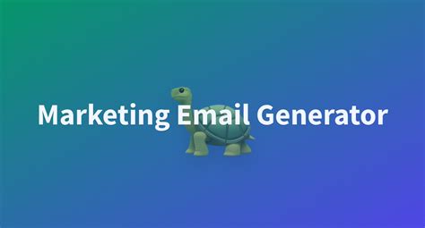 Marketing Email Generator A Hugging Face Space By Darshan Bugendaitech