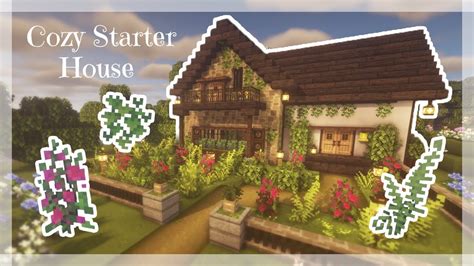 Minecraft Cozy Starter House Tutorial Cottagecore Mizuno S