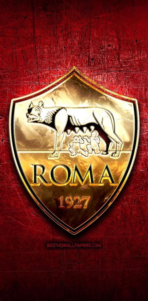 AS Roma Football Club Logo Wallpaper