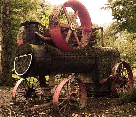 Rusty Antique Steam Engine Photograph By Michael Spano