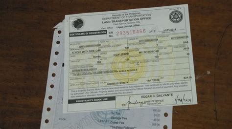 Replacement of LTO Registration urged by the Land Transportation Office