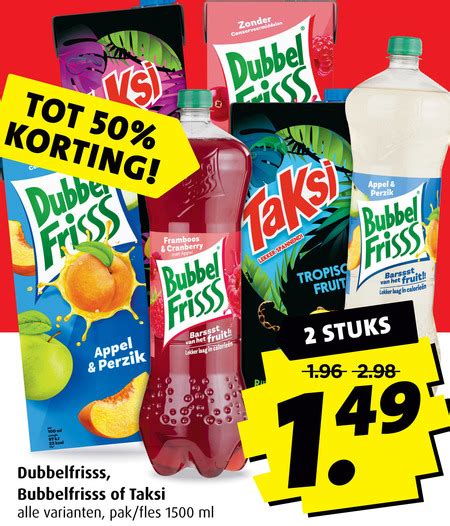 Taksi Frisdrank Fruitdrank Folder Aanbieding Bij Boni Details