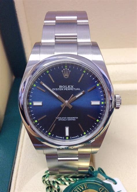 Relgio Mostrador Azul Feminino Rolex Oyster Perpetual