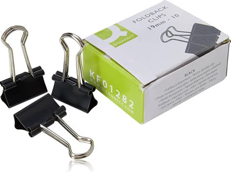 Pinza Metalica Q Connect Reversible N 1 19 Mm Caja De 10 Unidades