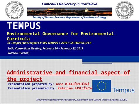 PPT TEMPUS Environmental Governance For Environmental Curricula EC