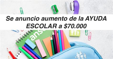 Se Anuncio Aumento De La AYUDA ESCOLAR A 70 000 Info Anses