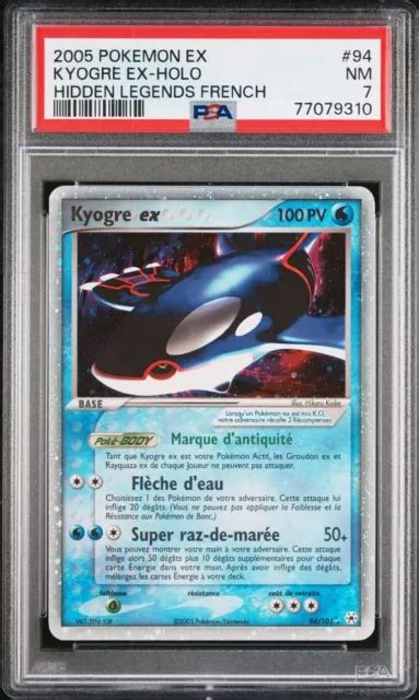 Carte Pok Mon Kyogre Ex Psa L Gendes Oubli Es Fr Eur