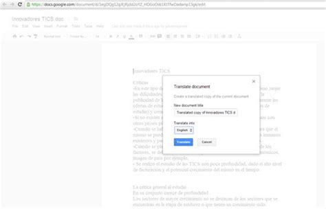 Easily Translate Documents To Any Language Using Google Docs