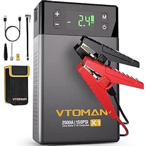 Vtoman X Jump Starter With Air Compressor A Portable Battery