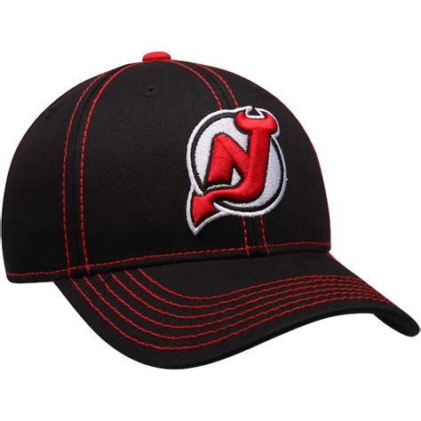 New Jersey Devils Reebok Youth Basic Structured Adjustable Hat - Black ...