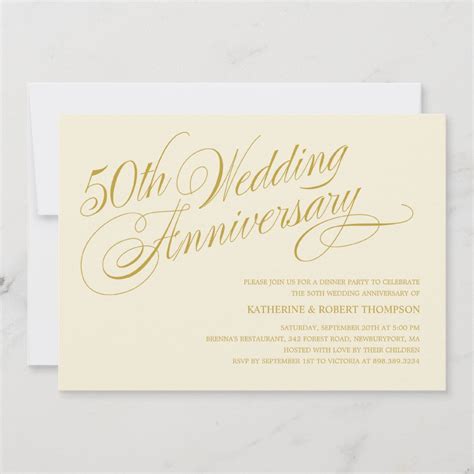 50th Anniversary Party Invitations | Zazzle