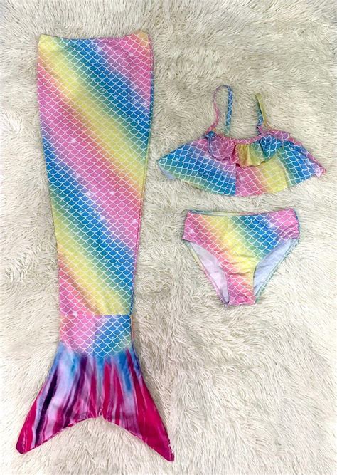 Mermaid Tail Bikini Swimsuit On Carousell