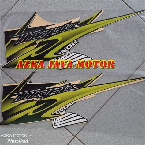 striping full body honda tiger revo warna hitam hijau lazada indonesia