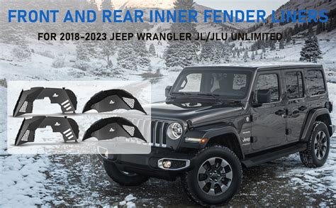 Rear Inner Fender Liners Compatible For Jeep Wrangler Jl