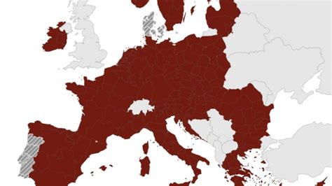 Nuova Mappa Ue Dell Ecdc Italia Ed Europa In Rosso Scuro Rischio