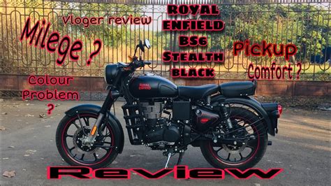 Royal Enfield Classic 350bs6stealth Black User Review Vlog Youtube