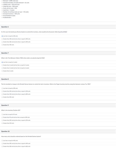 Solved Demand = 6,000 ﻿units/yearStandard deviation of | Chegg.com