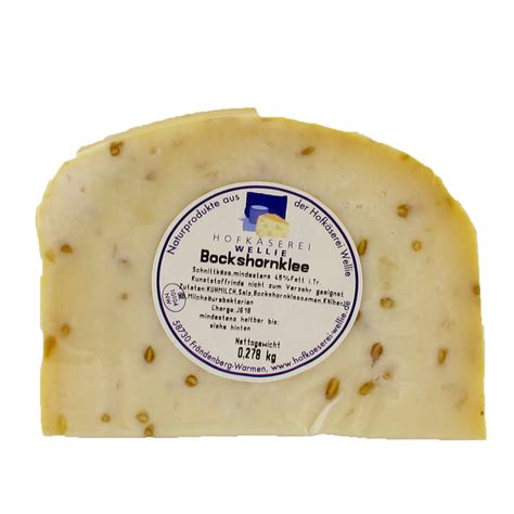 Käse Hellweger mit Bockshornklee am Stück Hofladen Sauerland de